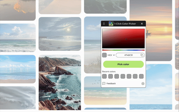 Clicker Color Guide 1-Click Color Picker - Instant Eyedropper